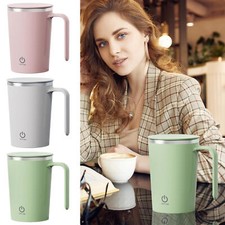 Auto Self Stirring Mug Magnetic Stainless Steel Coffee Milk Cup Smart Mixing US