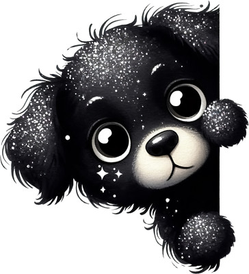 Car Sticker 18X18 cm | Peering Dog | Weatherproof | High Quality Film