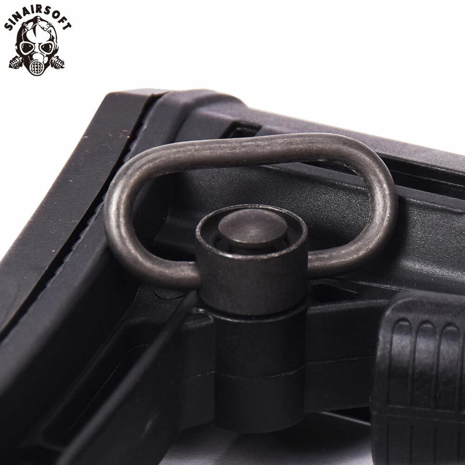2PCS Heavy Duty Flush Push Button Quick Detach 1.25" Rifle QD Sling Swivel Mount - Image 3 of 4