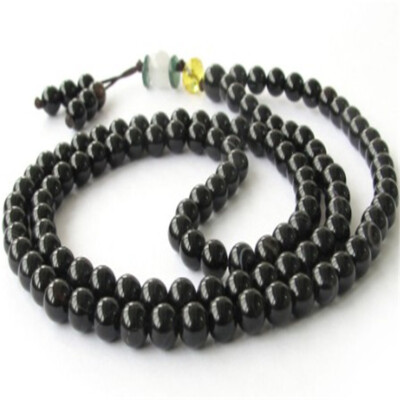6mm Black Agate Bracelet Stones Yoga Energy cuff men mala
