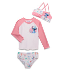 Lilo and Stitch Swimsuit Swim Rash Guard Bikini 2T 3T 4T 5T Toddler 3 Piece 18M