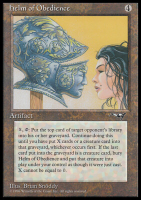 MTG HELM OF OBEDIENCE ITALIAN - PLAYED/ROVINATA ELMO DELL