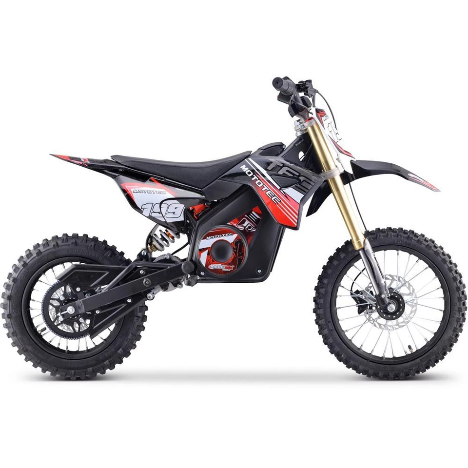 MotoTec 48v 1800w Pro Electric Dirt Bike Lithium Kids Off Road Driveway - Imagem 3 de 4