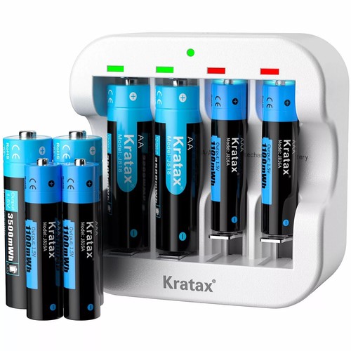 1.5V AA 3500mWh AAA Rechargeable Lithium Batteries Capacity Long Lasting Lot - Picture 5 of 23