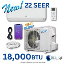 18000 Btu Air-con Ductless Mini Split Air Conditioner Heat Pump 22 Seer 220v