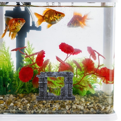 4 Pcs Roman Column Decoration Office Aquarium Rock Hideout Fish Tank - Picture 6 of 12