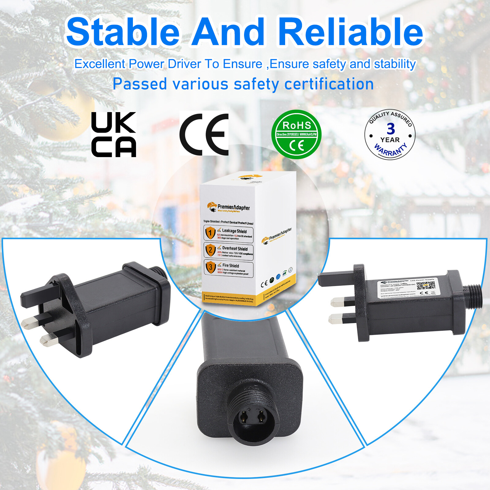 🎄CZJUTAI Replace Power Supply JTDC12V12W IP44 12V 12W Christmas Light Ku eBay