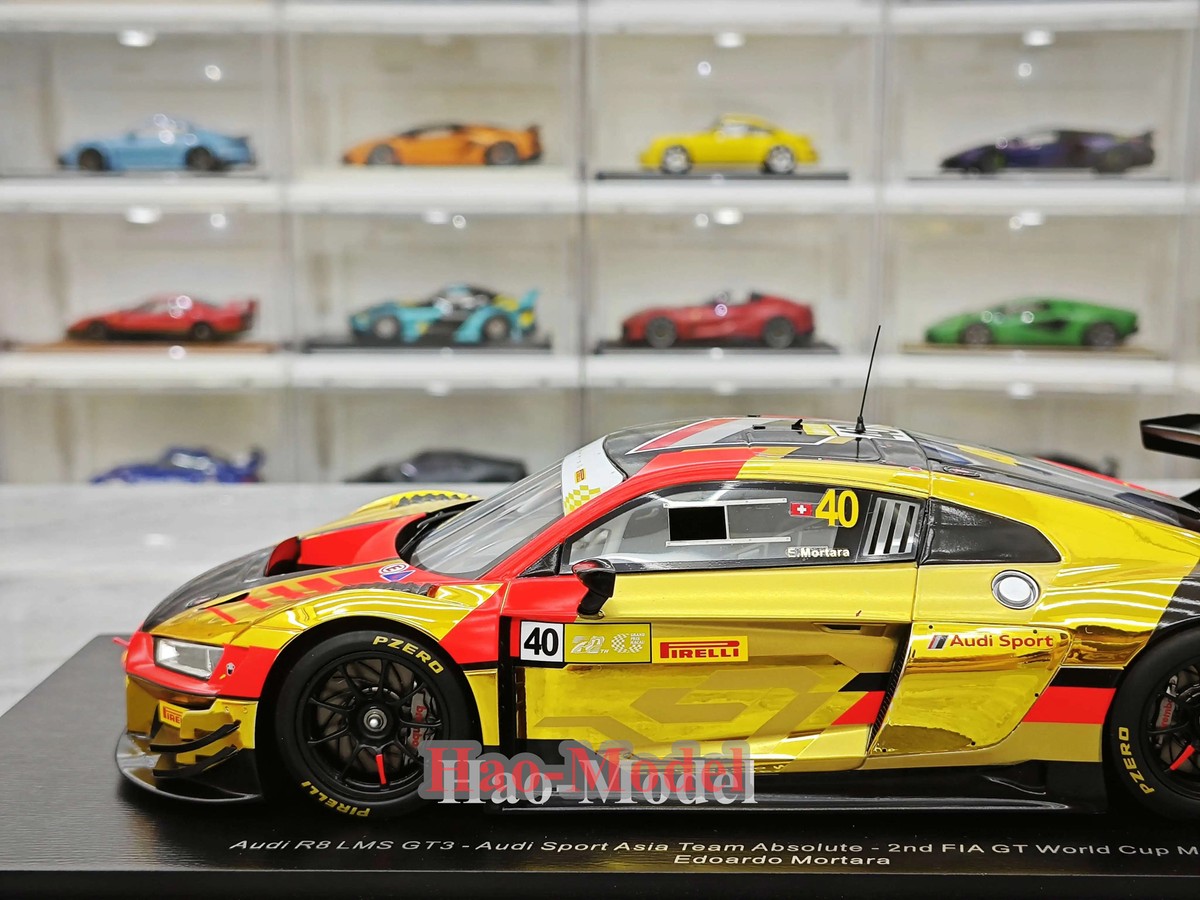 Spark 1:18 Le Mans Audi R8 LMS GT3 2023 Resin Diecast Model Car