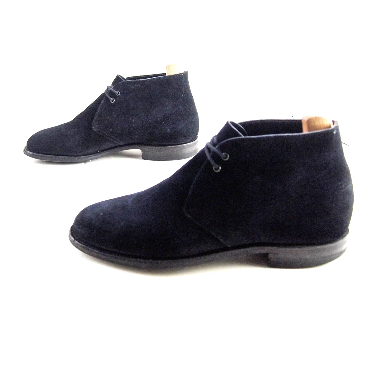 Church's Sahara Botines Safari ante Negro Zapatos Hombre Talla US 9 Eu 42