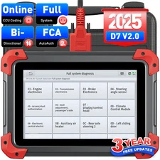 XTOOL D7 V2.0 All System Diagnostic Tool Scanner Key Programmer 36+ Services