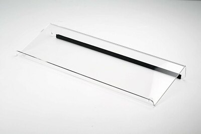 Computer Keyboard Stand, Rubber Strip Clear Acrylic, Universal Elevated Stand