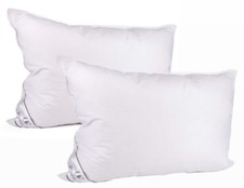 2 Pillow Set Duck Down Feather Pillow Luxury Breathable Natural Bedding 20x28