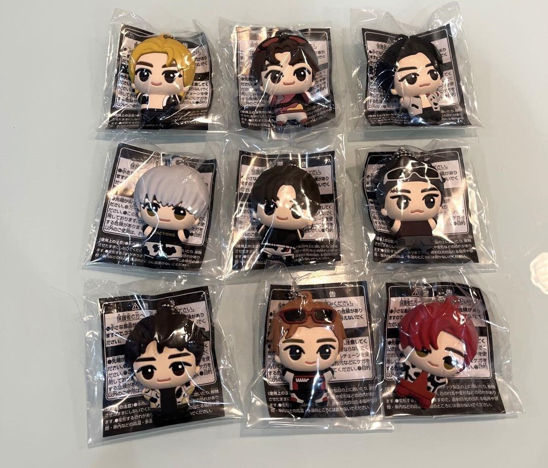 WayV LAND マスコットキーホルダー シャオジュン XIAOJUN NCT127 Chibigurumi Rubber Mascot Key chain Set of 9 H6cm Bandai