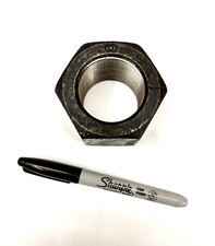 1-3/4&rdquo;-12 Hex Nut Standard Grade 2 Finished 1.75 -12 plain Fine Thread 1-3/4-12