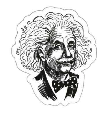 Albert Einstein Sticker Decal