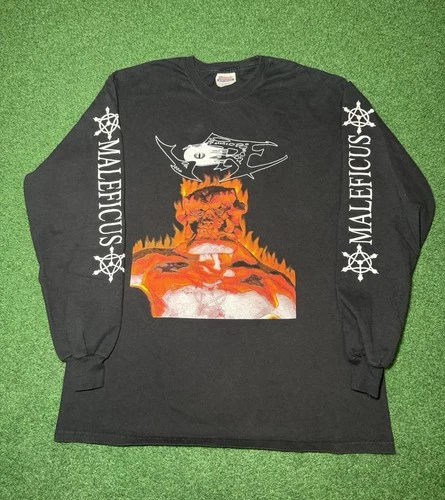 Vore Maleficus Heavy Death Thrash Metal RARE L Long Vintage vintage concert t-shirt, vintage, single stitch, B+ condition