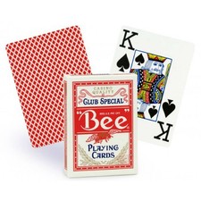 Bee Jumbo Index Red Deck De Cartes De Poker Bicycle Magic Tricks Casino NEUF
