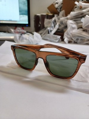 WMP Fairway Ace Crystal Mesquite Grain / Green Lens 54-20-143 Sunglasses 