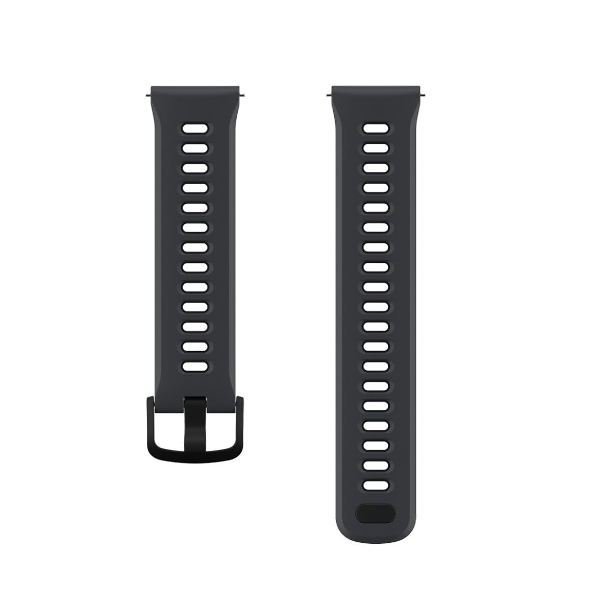 Bracelet PACE 4 en silicone noir respirant pour montre connectée sport