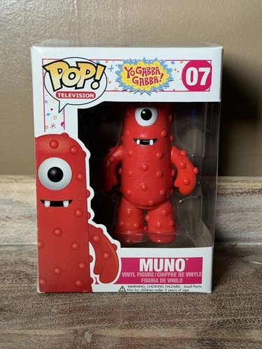 FUNKO POP TELEVISION YO GABBA GABBA #07 MUNO VAULTED VINYL FIGURE BOX WEAR