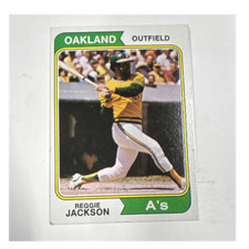 Topps 1974 Topps Reggie Jackson #130 Oakland Athletics MLB Baseball Card Base