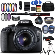 Canon EOS 2000D DSLR Camera with EF-S 18-55 mm f/3.5-5.6 III Lens Intl Model 