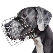 CleverTail Extra Large Dog Muzzle for Great Dane   Cage Muzzles for Barking a...