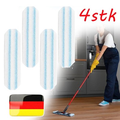 4 Stück Ersatzbezug Kompatibel Mit Vileda H2Pro Bodenwischer Mikrofaser Bezug