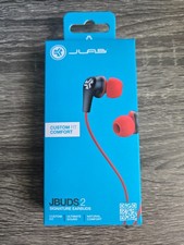 JLAB JBuds 2 Signature Earbuds Ultimate Sound Natural Comfort Blaze Red New