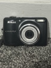 Nikon Coolpix L23 10.1MP Digital Camera Black 5x Optical Zoom AA Batteries