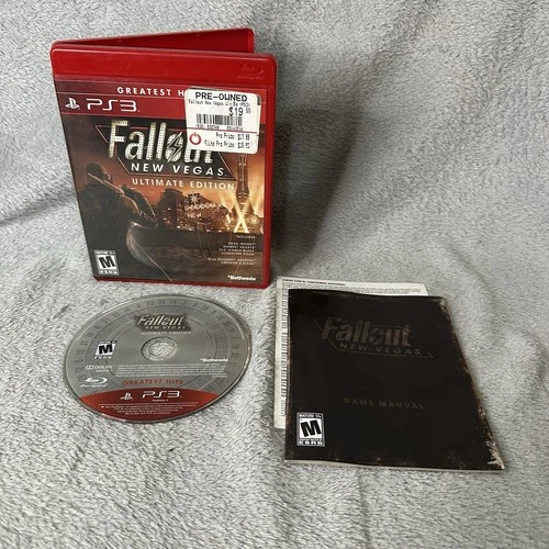 Fallout: New Vegas - Ultimate Edition (Sony PS3, 2012) Greatest Hits CIB Manual