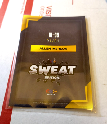 ALLEN IVERSON 100枚限定 2024 TruCreator Allen Iverson Sweat Edition Card 1/1 | eBay