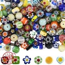 180PCS Mixed Color Glass Spacer Beads for Jewelry Making Charms