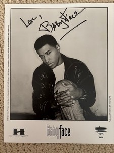 Babyface – Signed (8” x 10”) Autographed black and white photo