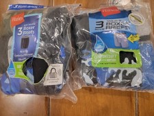 Hanes Boys 3 Pack Tagless Boxer Briefs M 10-12 Comfort Lightweight Lot of 2  6