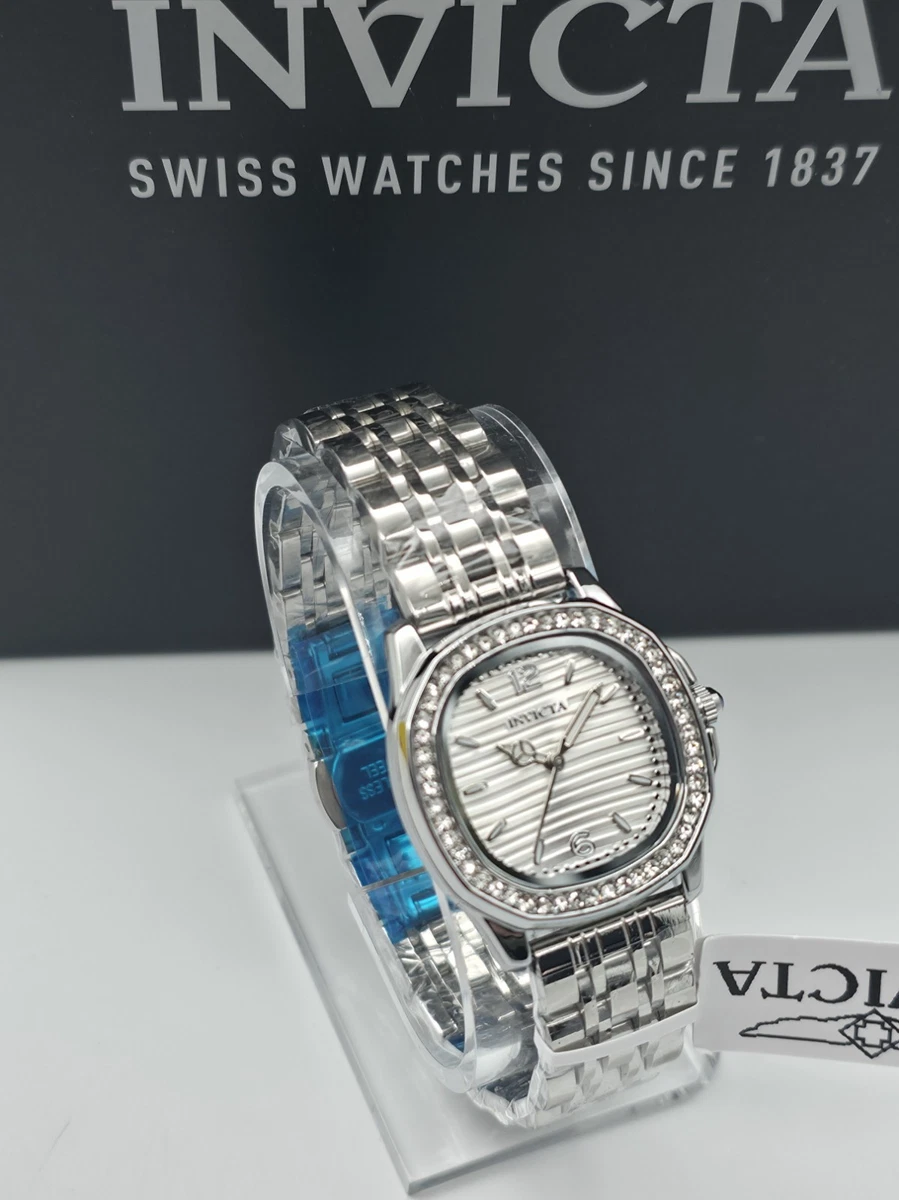 Reloj Invicta Wildflower Lady de acero inoxidable en tono plateado