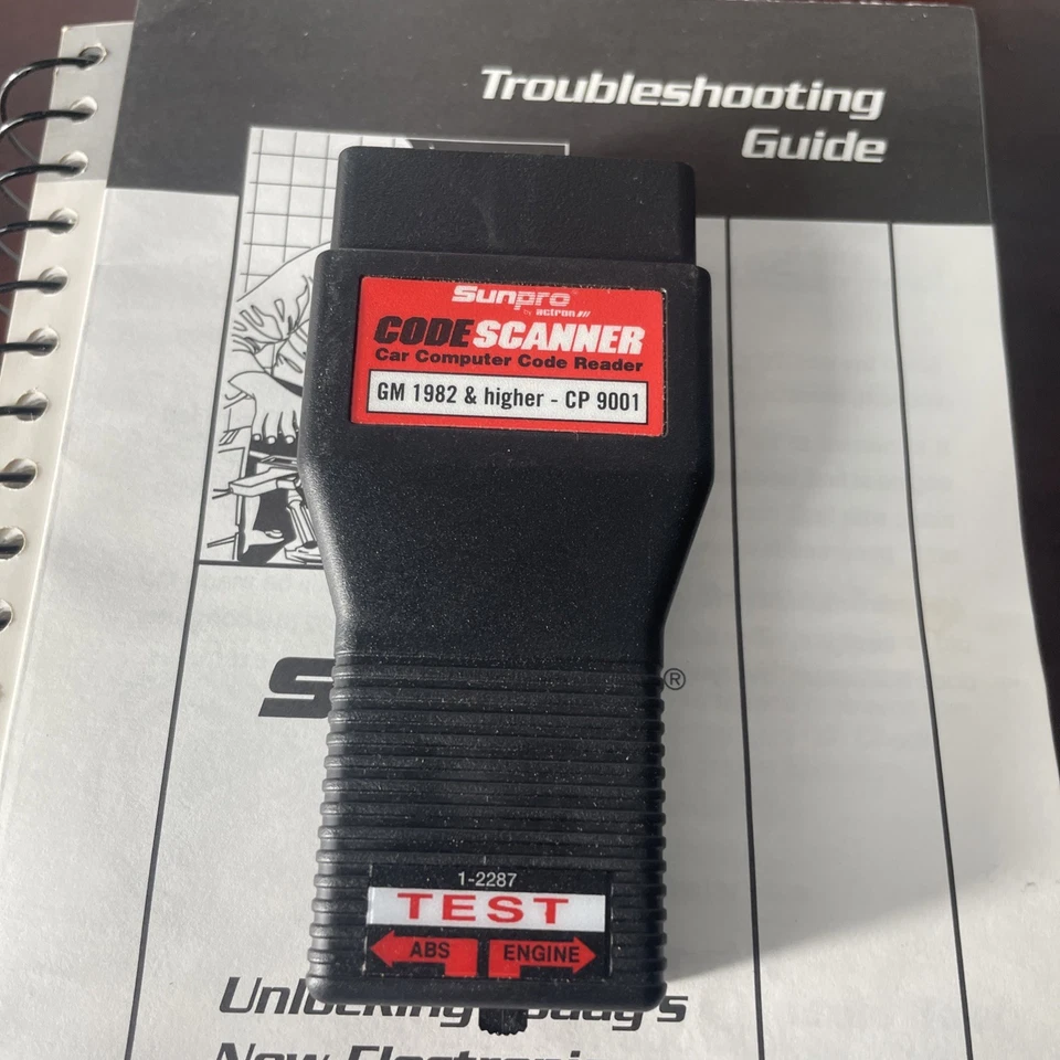 Escáner de código Sunpro GM Cars y Saturn 1982 y superior CP9001 con manual y caja Foto 2 de 4
