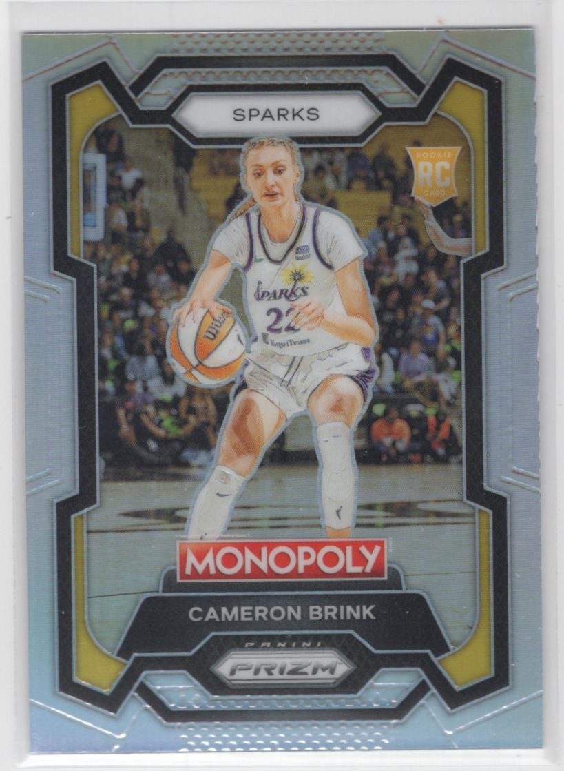 #39 Cameron Brink 2024-25 Prizm Monopoly WNBA Silver RC Los Angeles Sparks