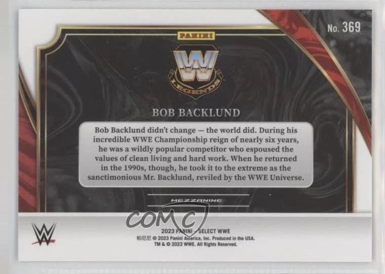 2023 Panini Select WWE Mezzanine Bob Backlund #369 - Image 2 of 2