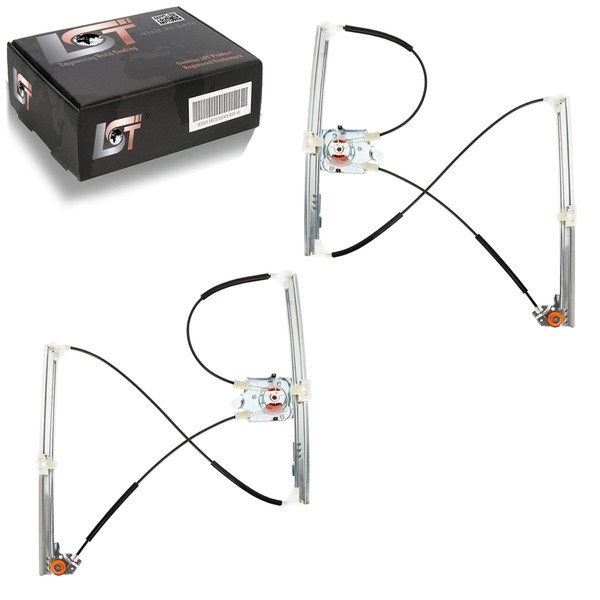 2X Elektrischer Fensterheber Vorne Set FüR Renault Laguna 2 II BG KG 2001-2007-image