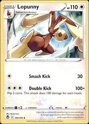 Lopunny 145/195 Silver Tempest Uncommon