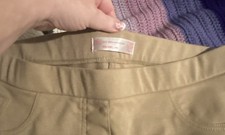 No Boundaries Beige Elastic Waist Women's Solid Pants Juniors