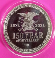 2021 NRA 150 Year Anniversary 1 oz Fine Silver Coin