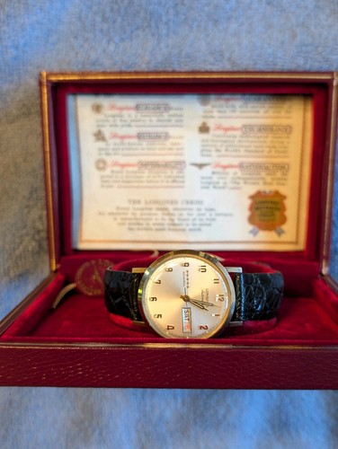 Longines Admiral 5-Star Automatic Day-Date 10k GF Full Set 1972