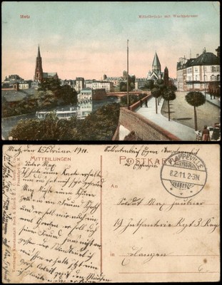 CPA Metz Wachtstrasse 1911