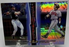 1999 Topps Finest Split Screen Refractor Frank Thomas Andres Galarraga #SS7
