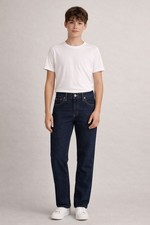 POLO RALPH LAUREN Jeans Hampton Straight Dark Wash Youth 16 Cotton Egypt Made