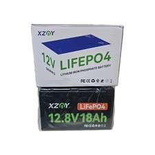 12V 18Ah LiFePO4 Battery, 5000 Cycles 12V Lithium Battery Built-in 20A BMS, ...