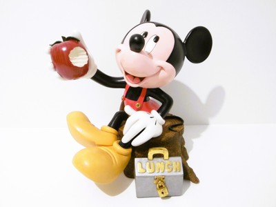 RAR - Figur Mickey Mouse Lunch Statue Apple - 12,2'' hoch / 31cm - Disney