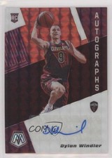 2019-20 Panini Mosaic Rookie Choice Fusion Red Prizm Dylan Windler Auto 0s5s